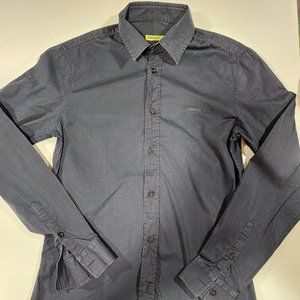 Versace Navy Blue Dress Shirt